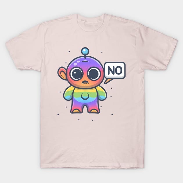 Cosmic Consent - The Assertive Little Alien T-Shirt by C.Note